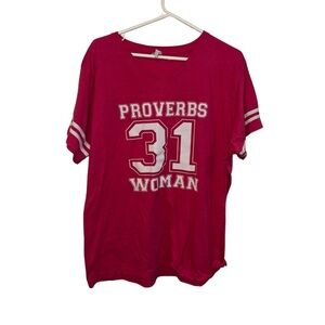 Live and Tell | Proverbs 31 | Pink Relaxed Short Sleeve Tee